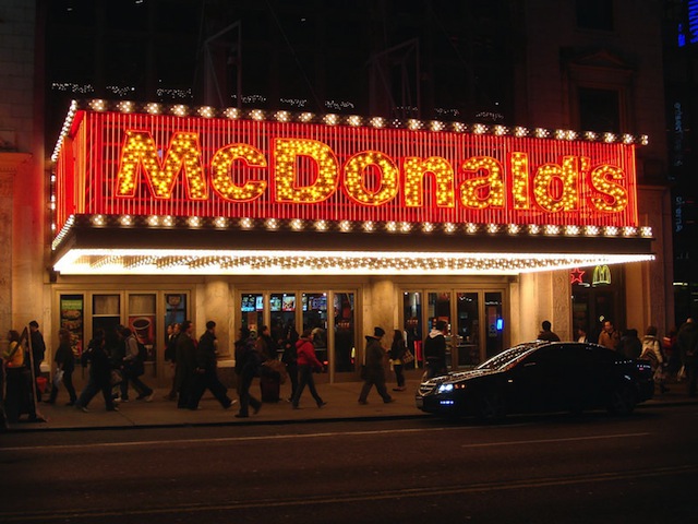 2. McDonald’s in Time Square, New York City