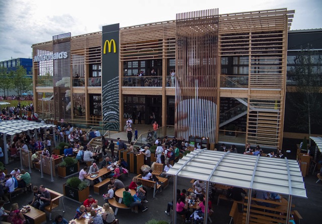 The World’s Biggest McDonald’s Beside Olympic Park in London, England